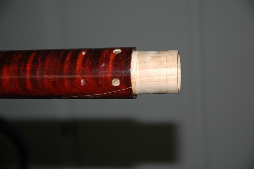 Lower tenon in place